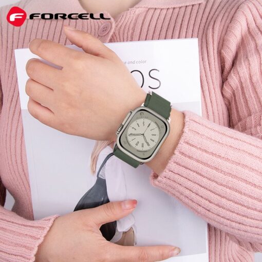 FORCELL F-DESIGN FA13 Armband für APPLE Watch 42 / 44 / 45 / 49 mm grün – Bild 5