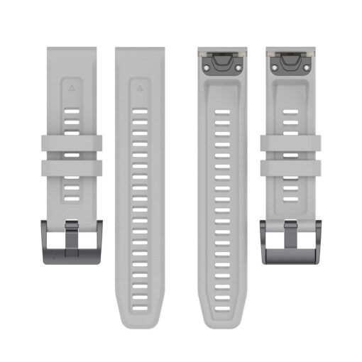 Armband / Band für Garmin FENIX 3 / 3HR / 5X / 6X / 6X PRO / 7X / 7X PRO smartwatch grau (12) – Bild 4