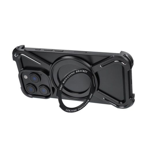 Case TITANIUM Escort compatible with MagSafe for IPHONE 15 PRO MAX black – Bild 3