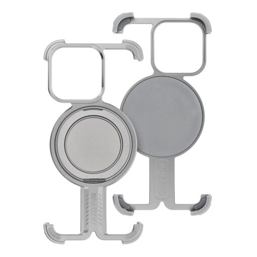 Case TITANIUM Bracket compatible with MagSafe for IPHONE 15 PRO MAX silver – Bild 3