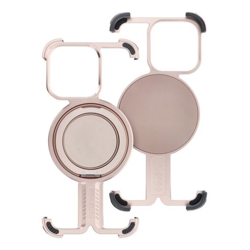 Case TITANIUM Bracket compatible with MagSafe for IPHONE 15 PRO MAX desert gold – Bild 3