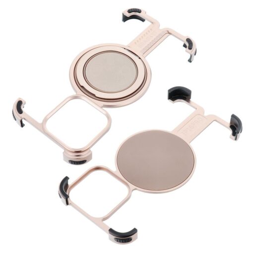 Case TITANIUM Bracket compatible with MagSafe for IPHONE 15 PRO MAX desert gold – Bild 4