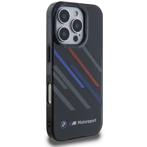 BMW case for IPHONE 16 Pro Max BMHCP16X23HTRAK (Motorsport IML Random Stripes) black – Bild 3