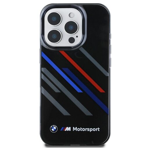 BMW case for IPHONE 16 Pro Max BMHCP16X23HTRAK (Motorsport IML Random Stripes) black – Bild 4