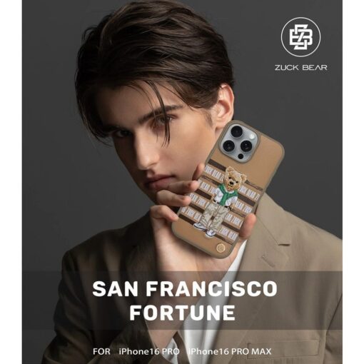 ZUCK BEAR case SAN FRANCISCO FORTUNE for IPHONE 16 golden state bear – Bild 4
