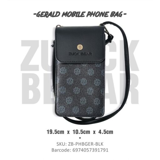 ZUCK BEAR mobile phone bag GERALD black – Bild 4