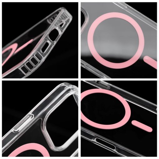 Drop Glue Colorful Ring Mag Cover compatible with MagSafe for IPHONE 11 PRO pink – Bild 3