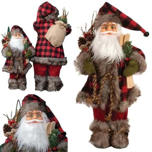 SCANDINAVIAN SAINT CLAUS CHRISTMAS FIGURINE FOR CHRISTMAS PREMIUM 45CM – Bild 12