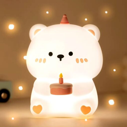 Art Deco Touch Geburtstag Teddybär Nachtlicht – Bild 8