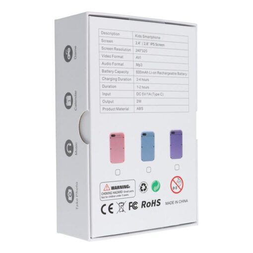 Game console for kids with touch screen 2,8" KDC-0027A pink – Bild 12