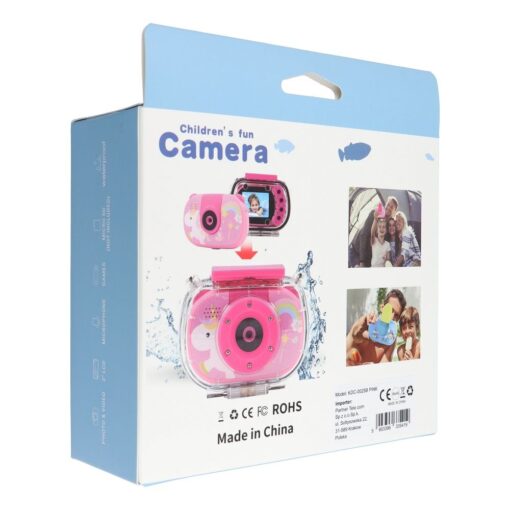 Waterproof digital camera for kids with screen 2" 1080P / 30fps KDC-0025B pink – Bild 15