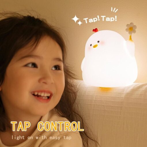 Art Deco touch Huhn Nachtlampe – Bild 7