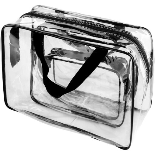 Travel Cosmetic Bag Set RC-K-1083 | 3 Pieces | Transparent – Bild 5