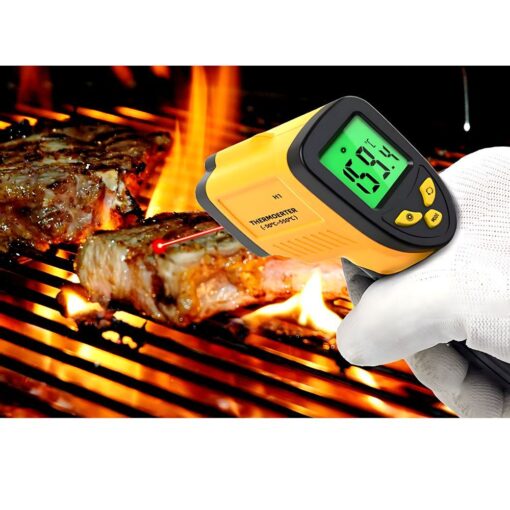 Non-contact infrared laser thermometer pyrometer RC-K-1397 yellow black – Bild 9