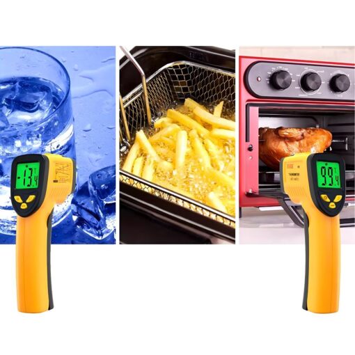 Non-contact infrared laser thermometer pyrometer RC-K-1397 yellow black – Bild 10
