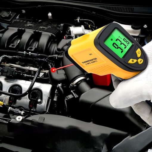 Non-contact infrared laser thermometer pyrometer RC-K-1397 yellow black – Bild 13