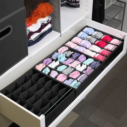 Underwear socks drawer organizer 24 compartments RC-K-1087 black – Bild 11