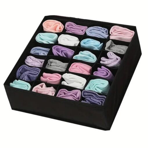 Underwear socks drawer organizer 24 compartments RC-K-1087 black – Bild 12
