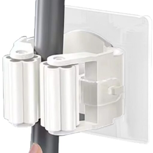 Wall-mounted broom mop holder self-adhesive RC-K-1153 white – Bild 15