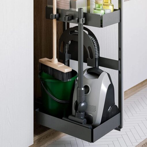 Wall-mounted broom mop holder self-adhesive RC-K-1152 gray – Bild 6