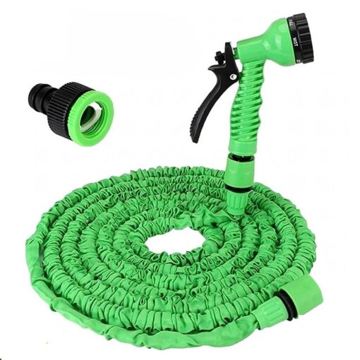 Flexible garden hose extensible with nozzle 2,5 - 7,5 m RC-K-1438 green