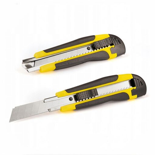 Upholstery knife with replaceable broken blade 18 cm RC-K-790 black yello – Bild 4