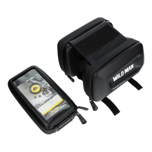 Fahrradhalter / Tasche mit einer Abdeckung für den Rahmen mit einem Schloss WILDMAN E6S 1,2L 4" - 7" – Bild 4