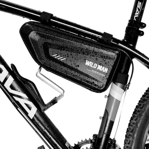 Fahrradhalter / dreieckige Tasche unter dem Rahmen mit Schloss WILDMAN E4 1.5L 4 "- 7"