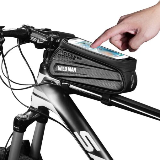 Fahrradhalter / Tasche mit einer Abdeckung für den Rahmen mit einem Schloss WILDMAN ES3 1L 4" - 7" – Bild 7