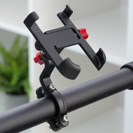 Bike / scooter aluminium holder for mobile phone FSBHD-106-3 black – Bild 3