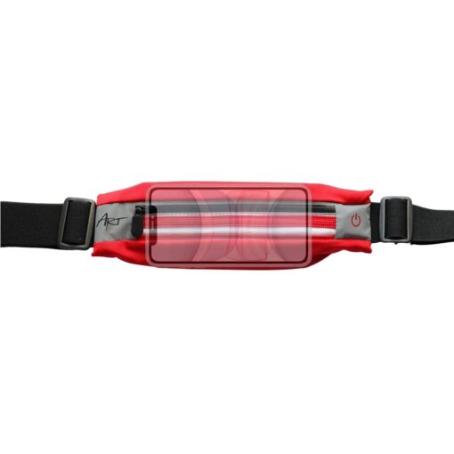 ART Sportgürtel mit Tasche beleuchtet APS-01R rot – Bild 4