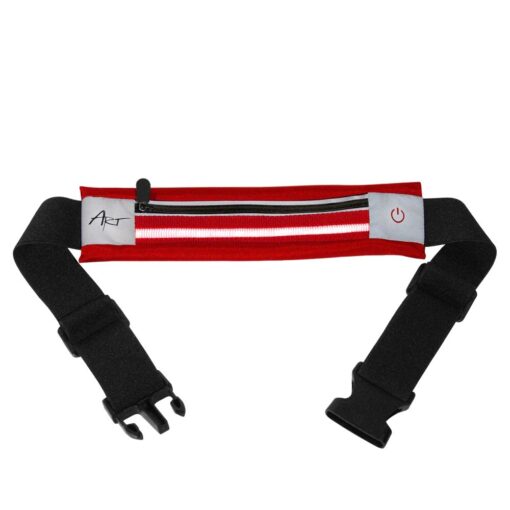 ART Sportgürtel mit Tasche beleuchtet APS-01R rot – Bild 5