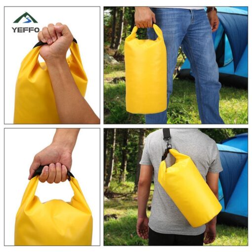 Waterproof Bucket Bag 10L yellow – Bild 5