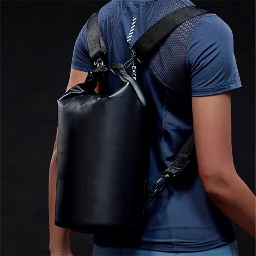 Waterproof Bucket Bag 10L black – Bild 7