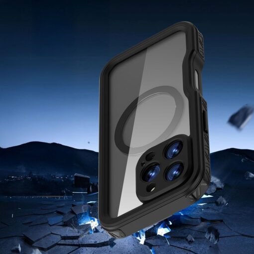 Waterproof case SHELLBOX GT compatible with MagSafe for IPHONE 16 Pro black – Bild 6