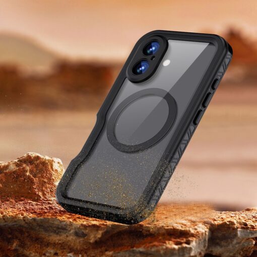 Waterproof case SHELLBOX GT compatible with MagSafe for IPHONE 16 black – Bild 11