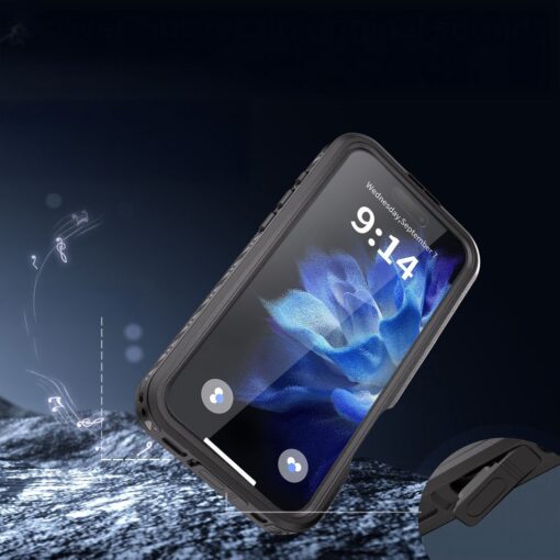 Waterproof case SHELLBOX GT compatible with MagSafe for IPHONE 16 Pro Max black – Bild 5