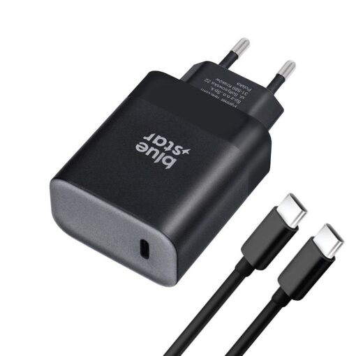 Blue Star Netz-Ladegerät mit USB-C-Anschluss und Typ-C-Kabel - 3A 45W mit PD- und QC 4.0-Ladefunktion – Bild 9