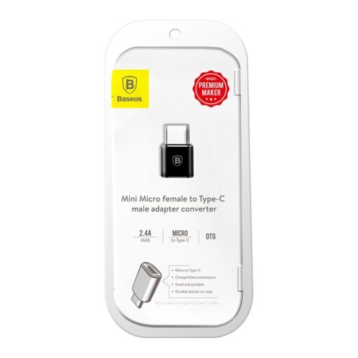 BASEUS Adapter MicroUSB Typ-C schwarz – Bild 6