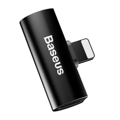 BASEUS Audio/HF Adapter fur iPhone Lightning 8-polig auf 2x auf iPhone Lightning 8-polig CAL46-01 schwarz – Bild 4