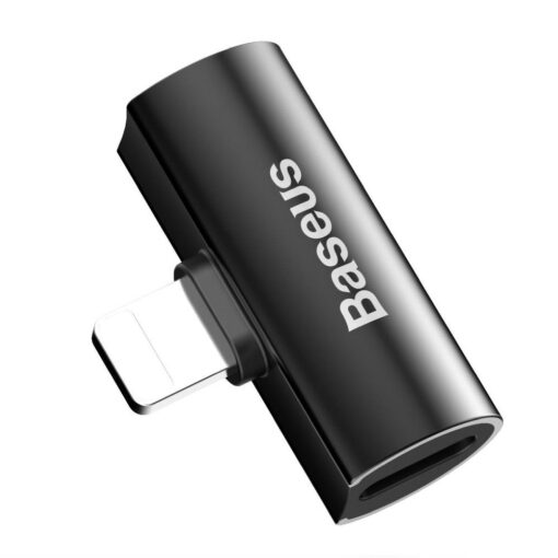 BASEUS Audio/HF Adapter fur iPhone Lightning 8-polig auf 2x auf iPhone Lightning 8-polig CAL46-01 schwarz – Bild 5