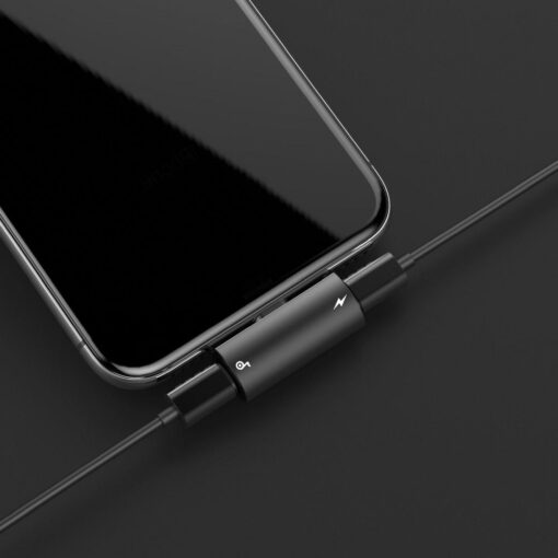 BASEUS Audio/HF Adapter fur iPhone Lightning 8-polig auf 2x auf iPhone Lightning 8-polig CAL46-01 schwarz – Bild 6