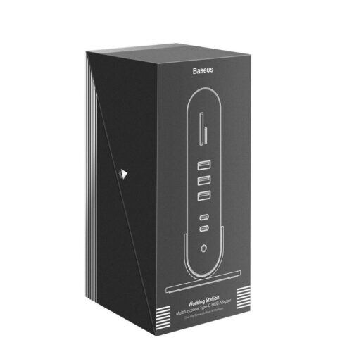 BASEUS HUB Station Multifunctional 16in1 Type C to 3xUSB 3.0 + 2xUSB 2.0 + Typ C + VGA + 4K + DC Power + RJ45 + SD + Audio CAHUB-BG0G – Bild 6