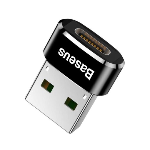 BASEUS USB Adapter (männlich) auf Typ C (weiblich) 5A schwarz CAAOTG-01 – Bild 3