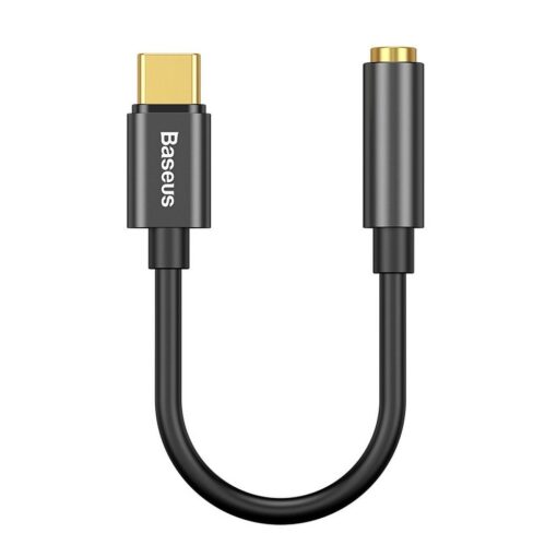 BASEUS adapter audio/HF AUX Typ C + jack 3,5 mm CATL54-01 schwarz