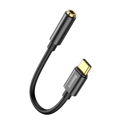 BASEUS adapter audio/HF AUX Typ C + jack 3,5 mm CATL54-01 schwarz – Bild 3