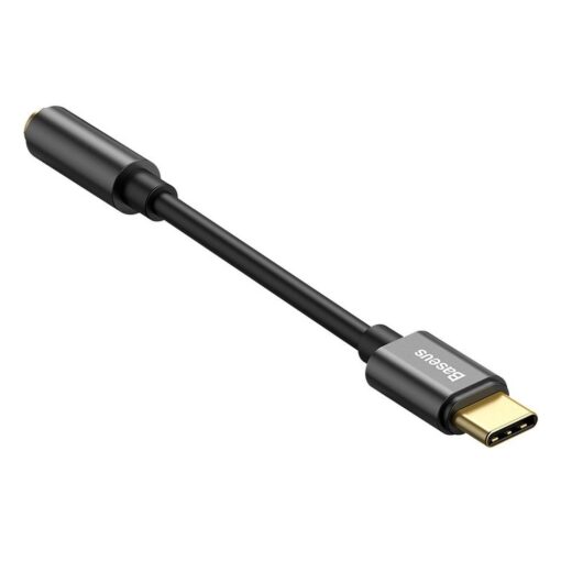 BASEUS adapter audio/HF AUX Typ C + jack 3,5 mm CATL54-01 schwarz – Bild 4
