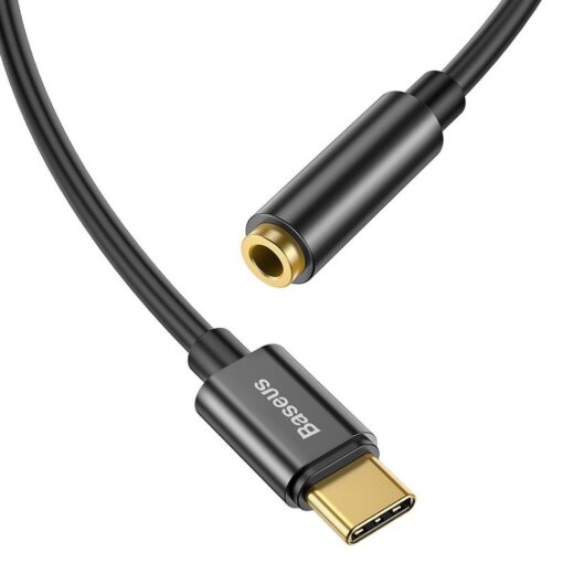 BASEUS adapter audio/HF AUX Typ C + jack 3,5 mm CATL54-01 schwarz – Bild 5