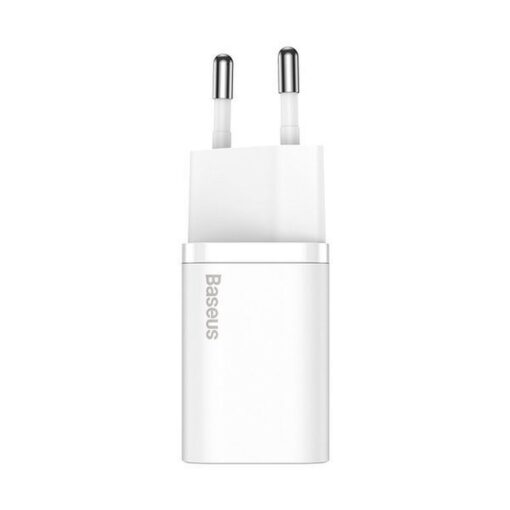 BASEUS Netz-Ladegerät Typ C + Kabel Typ C auf Typ C PD QC3.0 3A 25W TZCCSUP-L02 weiß – Bild 3