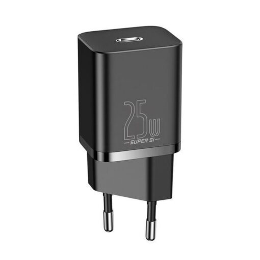 BASEUS Netz-Ladegerät Typ C + Kabel Typ C auf Typ C PD QC3.0 3A 25W TZCCSUP-L01 schwarz